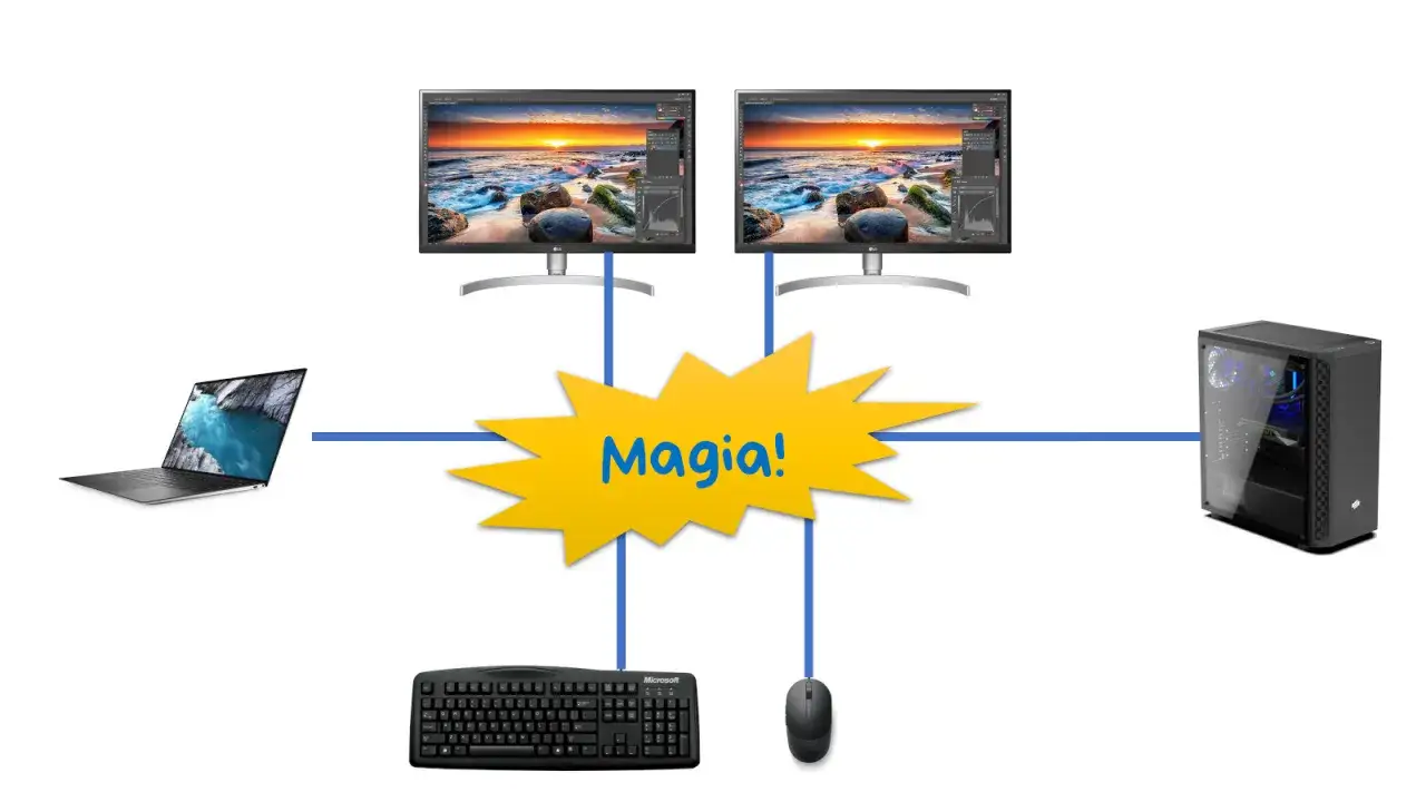 Zdjęcie Jak podłączyć komputer stacjonarny do laptopa jako monitor bez problemów